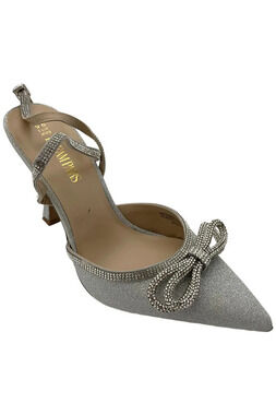 Dream Paris Women's Destiny Stiletto Rhinestone Strap Pumps Silver - Medium